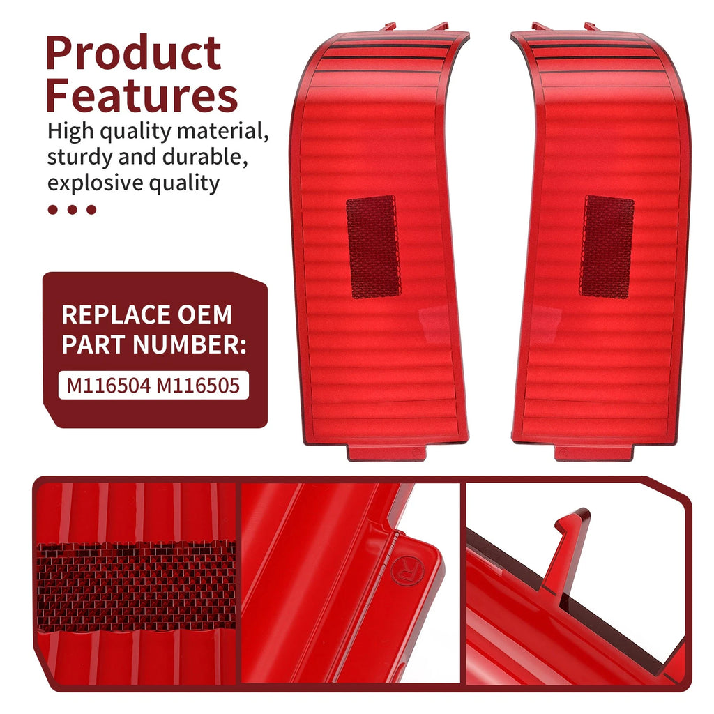 Rear Tail Light Lens Set for John Deere 415 425 445 455 (M116504 M116505)