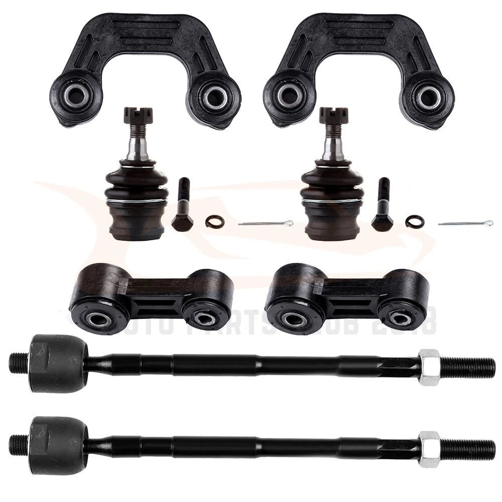 Set of 8 Sway Bars Tie Rod Ends Ball Joints for Subaru Impreza (1998–2001)