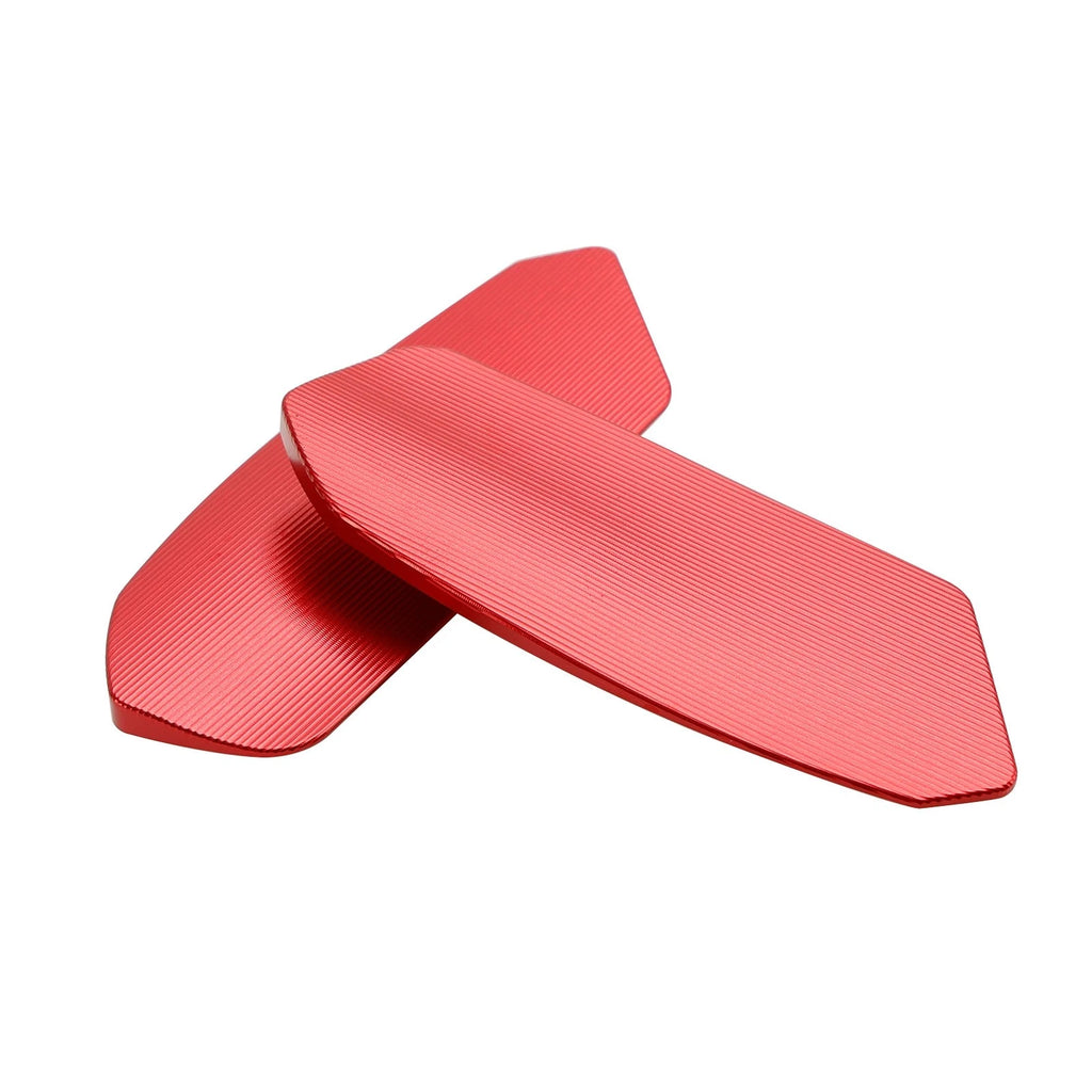 Set of 2 Red Mirror Block Off Plates for Suzuki GSXR1000 (2017–2024)