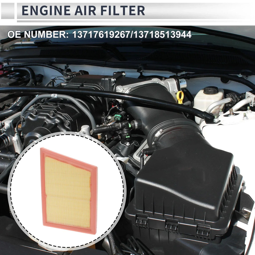 Car Engine Air Filter for BMW X1 2.0L (2016-2022) 1 Pcs