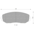 Front Disc Brake Pads Set for Suzuki Grand Vitara (2005-2014)