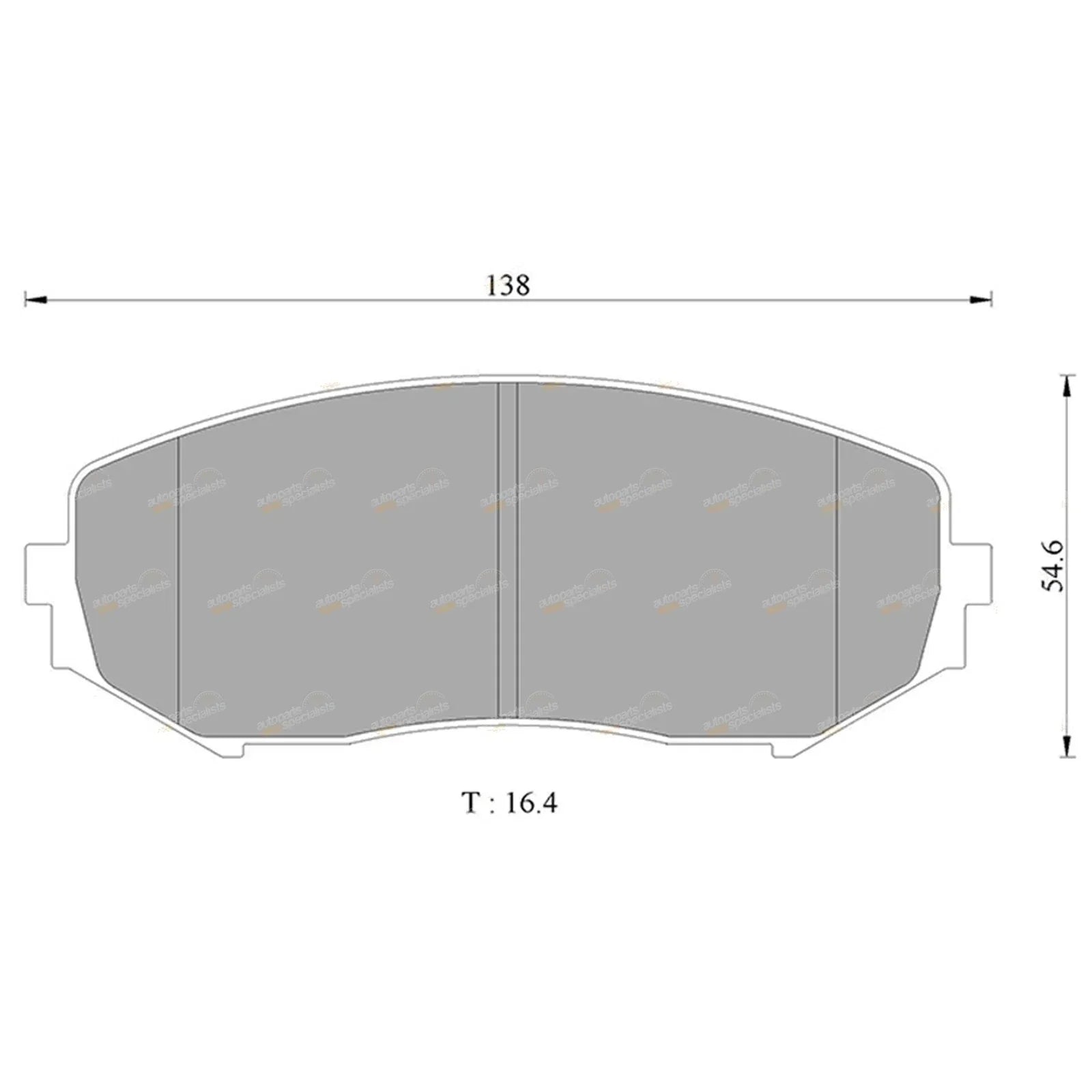 Front Disc Brake Pads Set for Suzuki Grand Vitara (2005-2014)