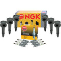 Set of 6 Ignition Coils & G-Power Platinum Spark Plugs for Ford Mazda Mercury