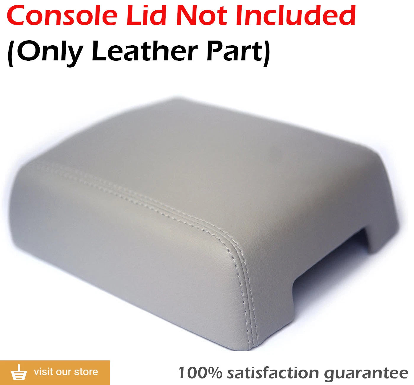 Leather Synthetic Center Console Armrest Cover for VW Touareg (2004–2010)