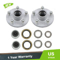 Set of 2 Galvanized Trailer Wheel Hub Assemblies for 3500 lb Trailer (YYYY–YYYY)