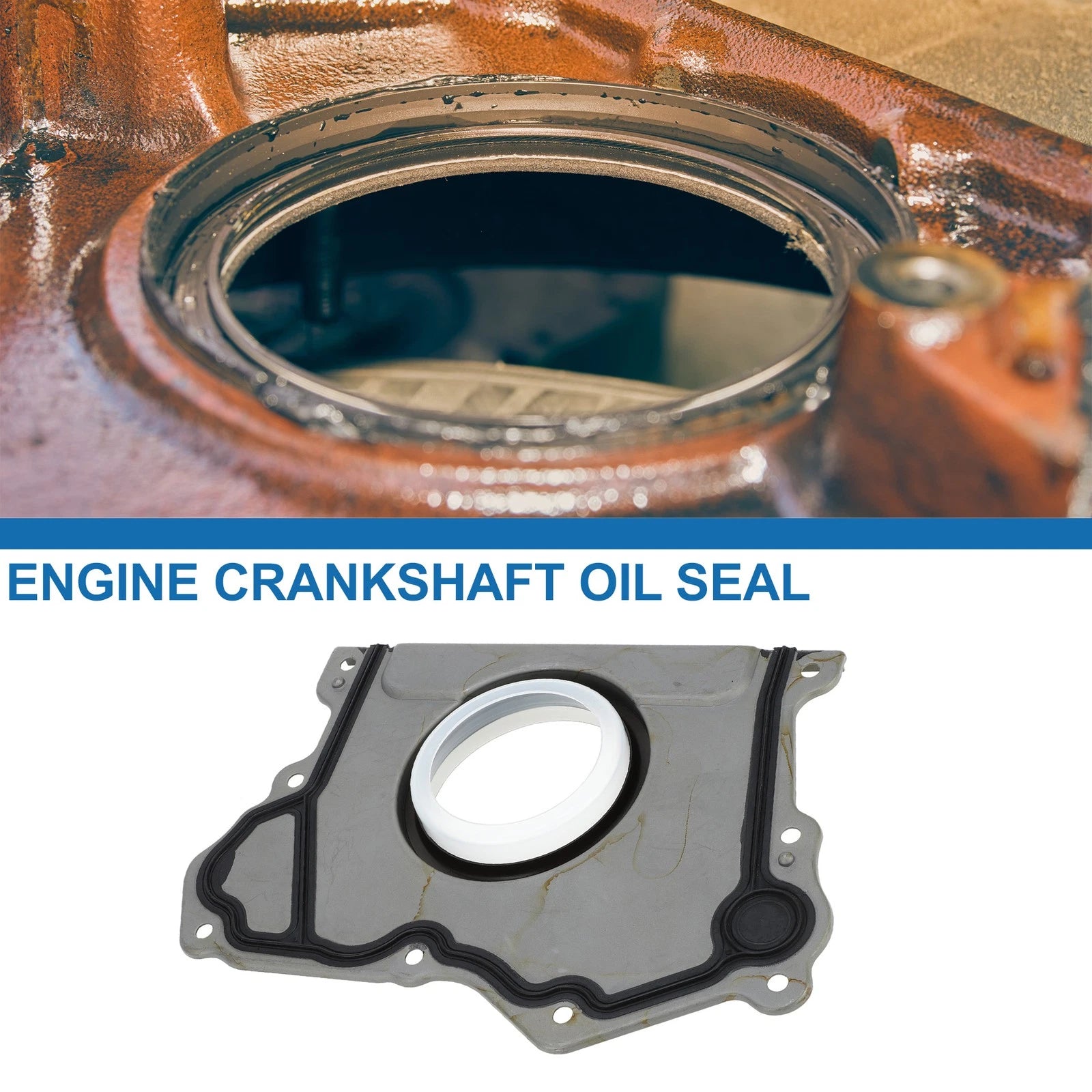Rear Crankshaft Oil Seal with Flange for Jeep Cherokee, Dodge (No. 68223854AA)