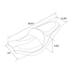 Driver & Passenger Seat for Indian Springfield Dark Horse Roadmaster (2015–2020)
