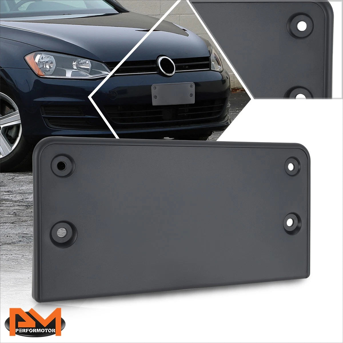 Tow Hook License Plate Mounting Bracket for VW Golf (2015–2017)