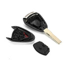 Black Key Case 3-Buttons for Porsche 911 997 987