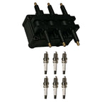 Set of 6 Ignition Coils & Iridium Platinum Spark Plugs for Dodge Ram 2500