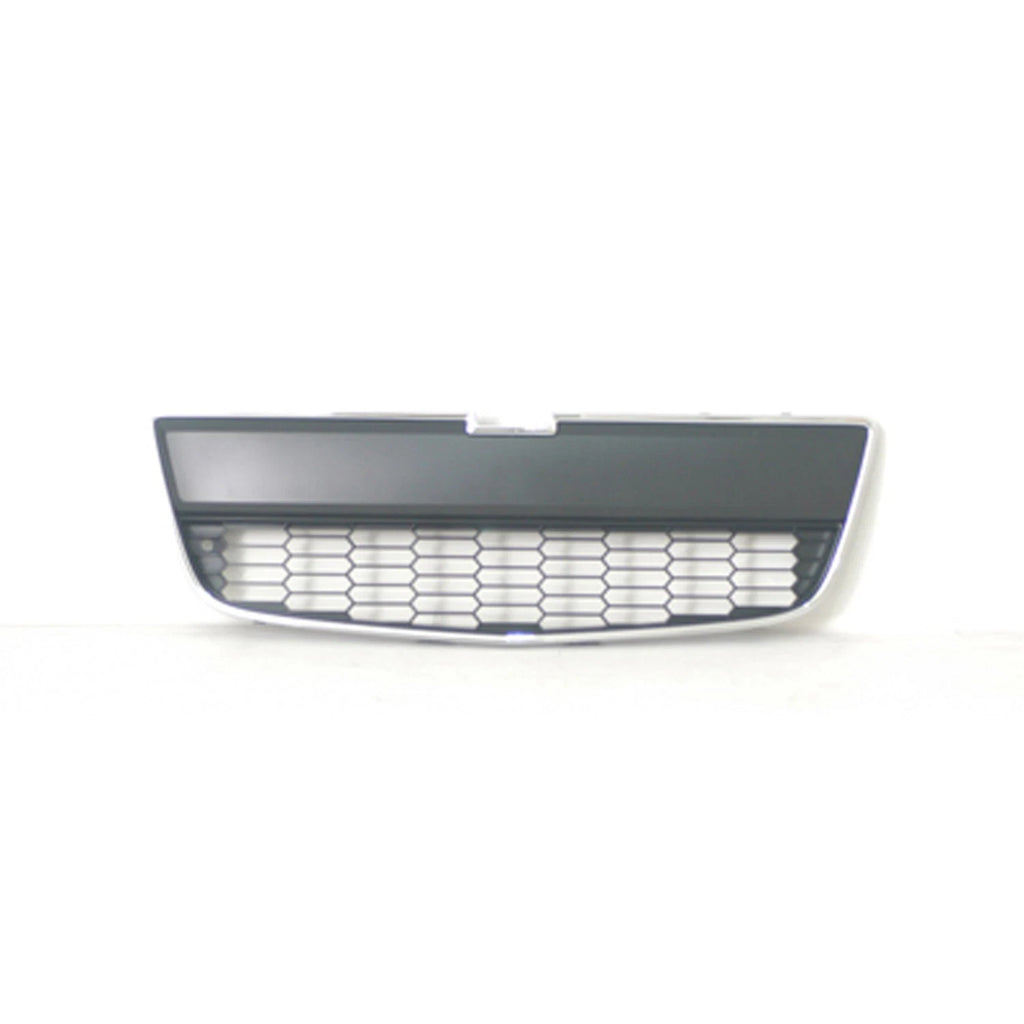 Replacement Gray Chrome Plastic Front Bumper Cover Grille (See Compatible Chart)