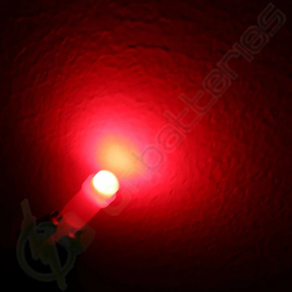 10pcs T5 Red LED Wedge Bulb Lights for Buick (58 70 73 74)
