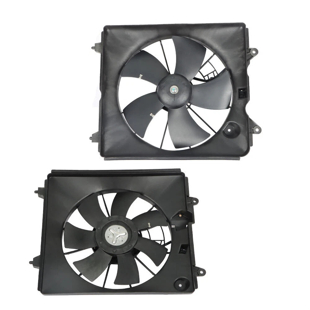 Set of 2 Radiator and A/C Cooling Fans for Honda CR-V (2007–2008)