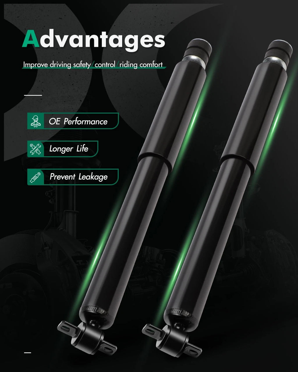Front Shocks Struts for Jeep Cherokee Comanche TJ Wagoneer Wrangler