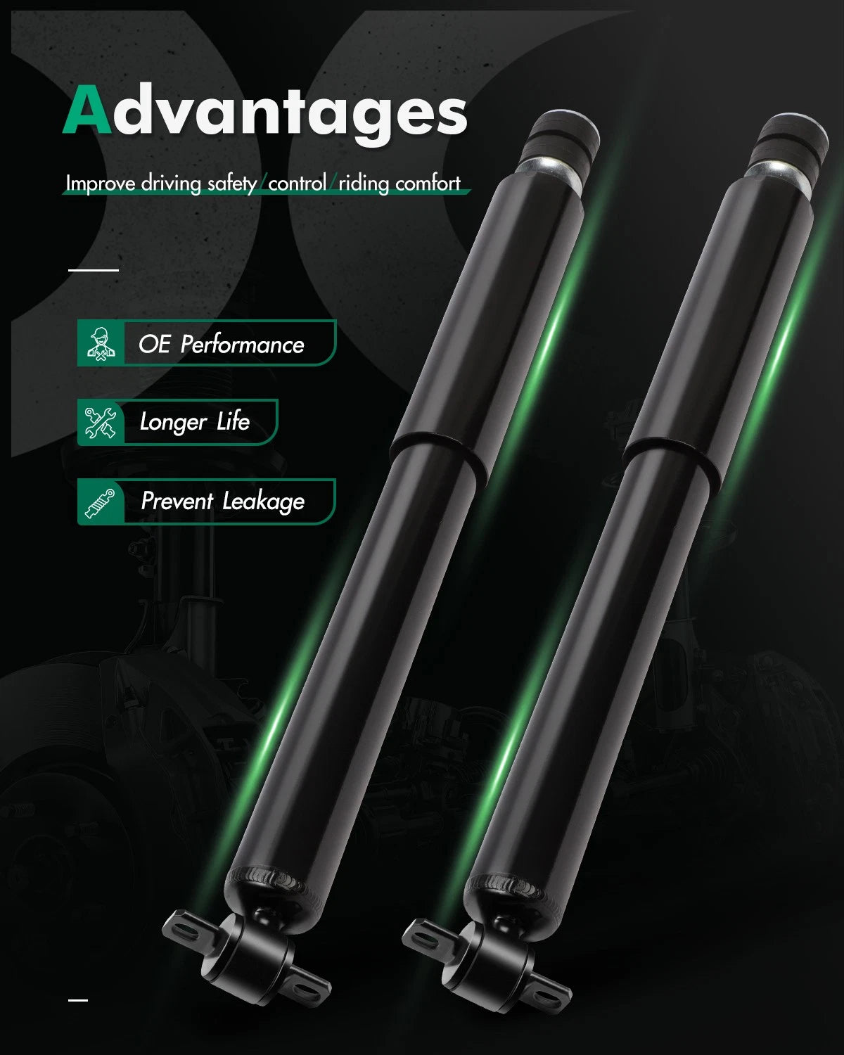 Front Shocks Struts for Jeep Cherokee Comanche TJ Wagoneer Wrangler