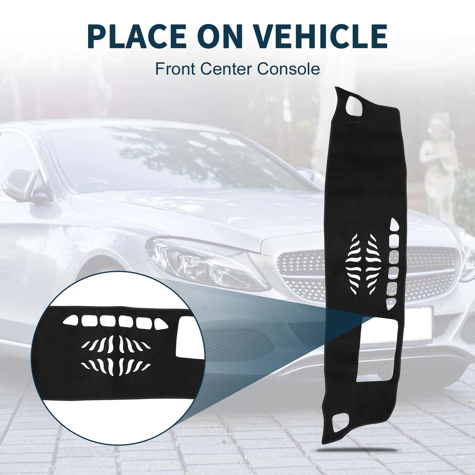 Dashboard Cover Mat for Mercedes-Benz GLB X247 (2020–2022) Black