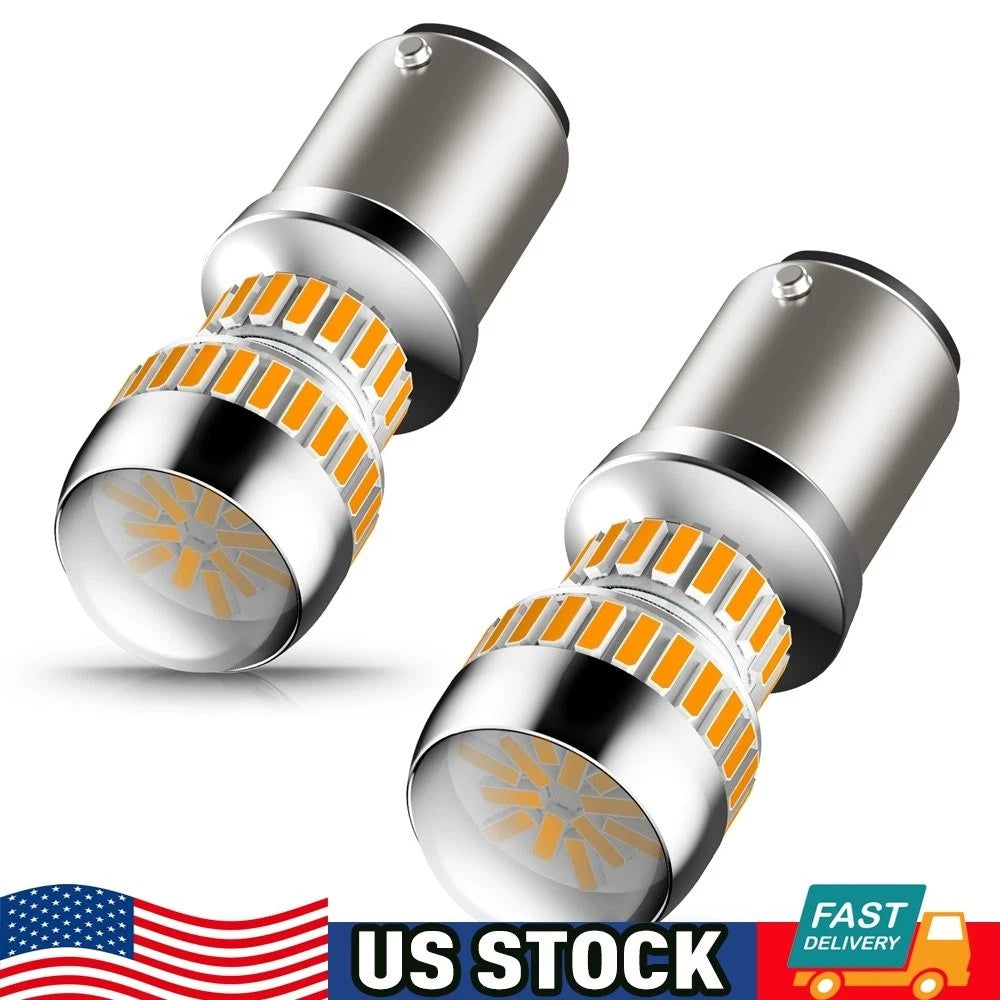 2X 1157 LED Tail Brake Stop Reverse Parking Turn Signal Light Bulb for