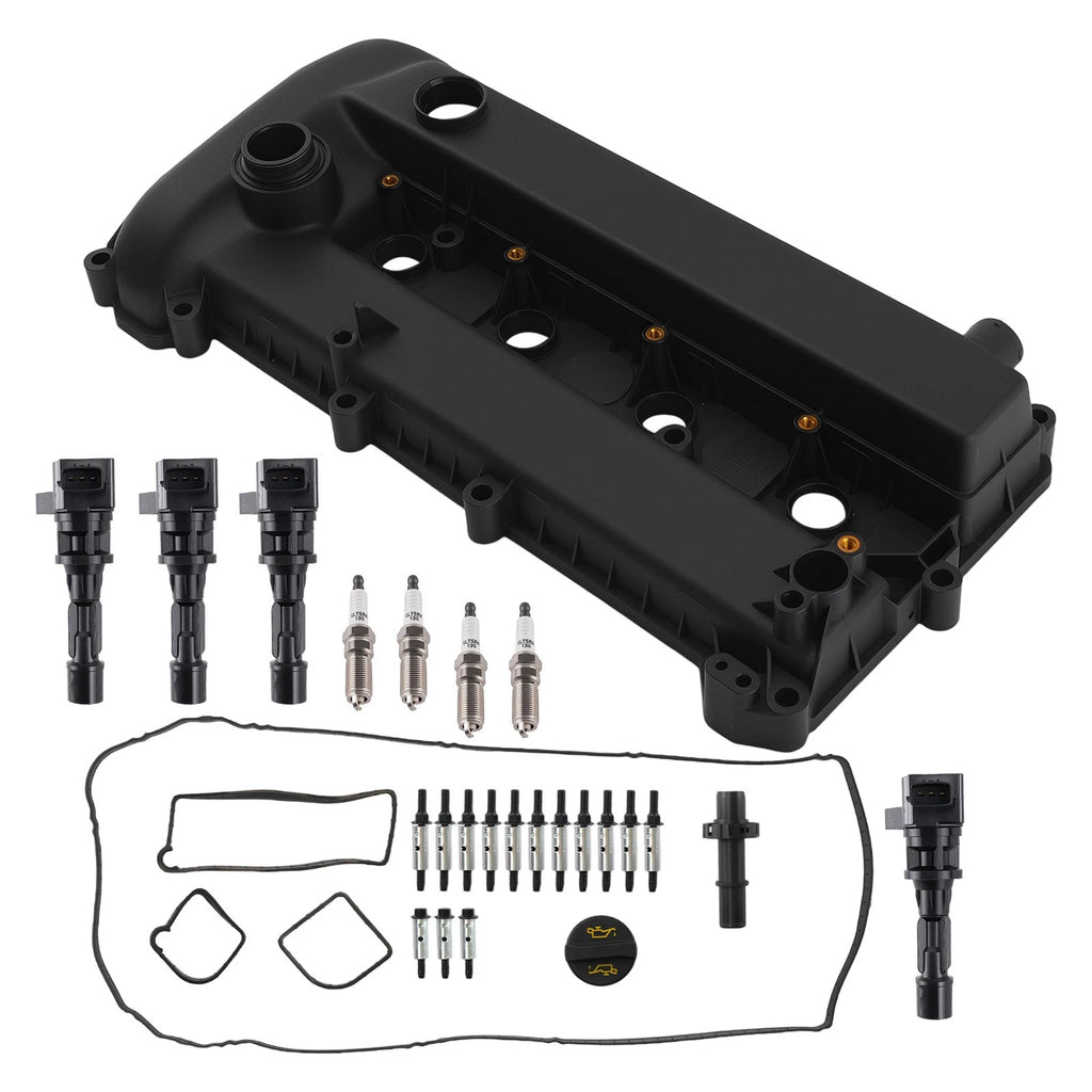 Ignition Coils + Valve Cover Kit w/ Oil Cap for Mazda 3 5 6 CX-7 (2004–2013)