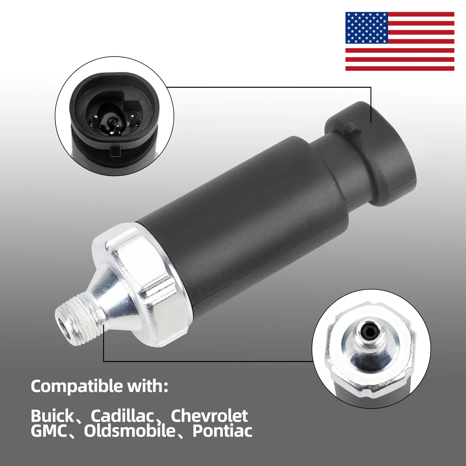 Engine Oil Pressure Sensor for Oldsmobile Bravada (1991–1993) 1S6592 1647136