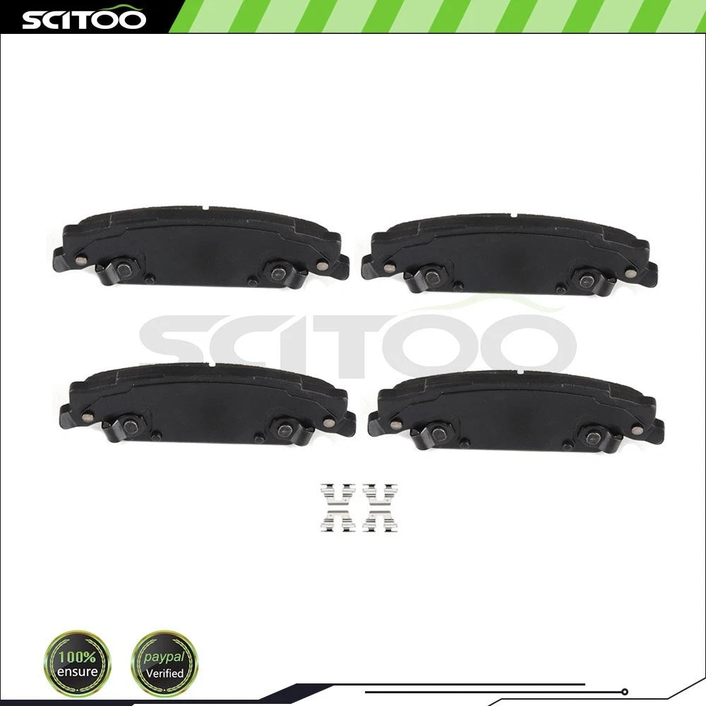 Set of 4 Ceramic Brake Pads Rear for Cadillac STS (2005–2011) RPO JL9