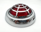 Round Flush Fit LED Tail Lights with Web Style for 1950 Pontiac Spider