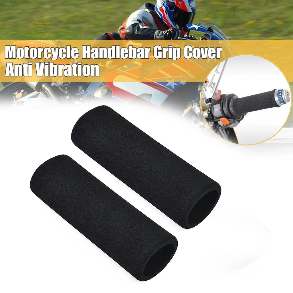 Anti Vibration Handle Bar Grips for Motorbike (Black)