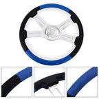 18" Chrome 4 Spoke Truck Steering Wheel for Freightliner Kenworth Peterbilt Volvo