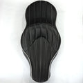 Custom Driver 2-up Vertical Stripes Leather Seat for Harley XL883N XL883L (2005–2013)