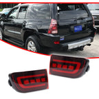 2X Red Lens LED Lower Bumper Reflector Lights for Toyota 4Runner (2003–2005)