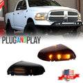 Smoked LED Mirror Turn Signal Lights for Dodge Ram 1500 2009–2014 & 2500 2010–2014