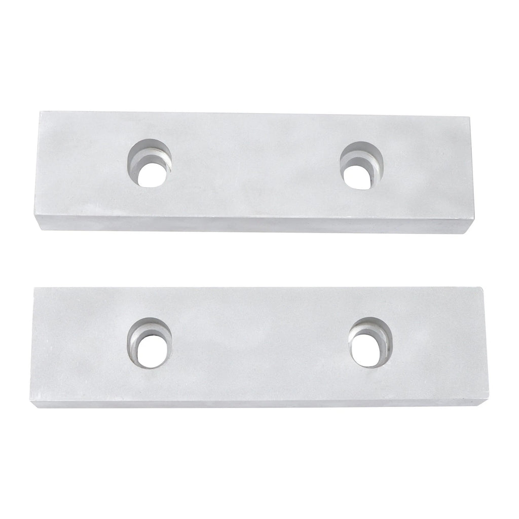 Set of 2 Machined Aluminum Reversible Soft Jaws for 6" Vises