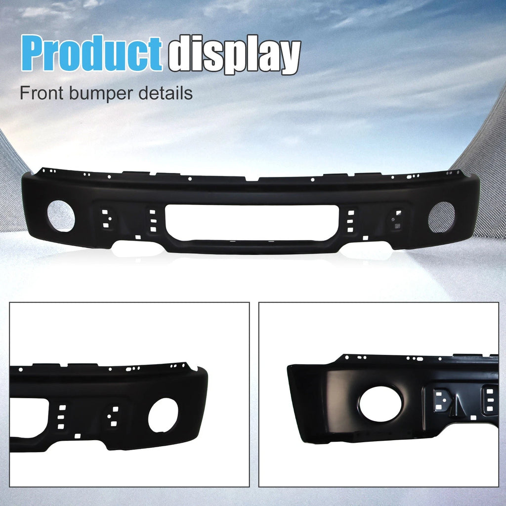 Black Steel Front Bumper Face Bar for Ford F-150 (2009–2014)