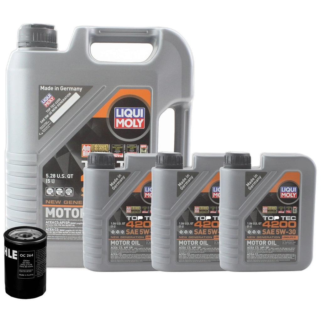 8L Liqui Moly Top Tec 4200 5W-30 Engine Oil Change Kit for Audi RS6 (2003–2010)