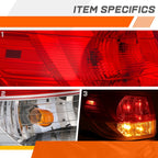 Left Side Chrome Outer Tail Light Stop Brake Lamp for Nissan Pathfinder (2013–2016)