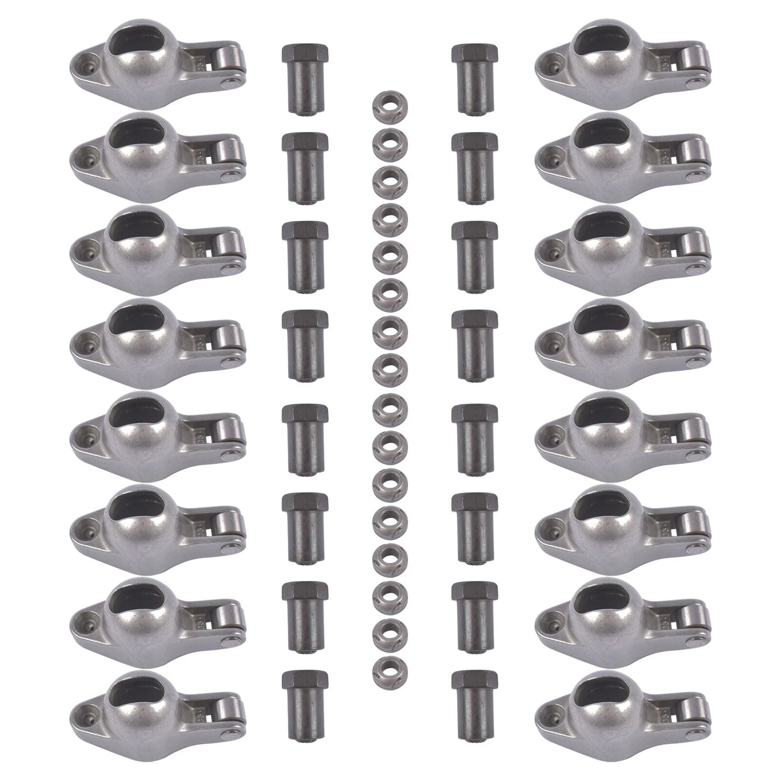 16Pcs Rocker Arms Set for Small Block Chevy SBC (262-400) Roller Tip
