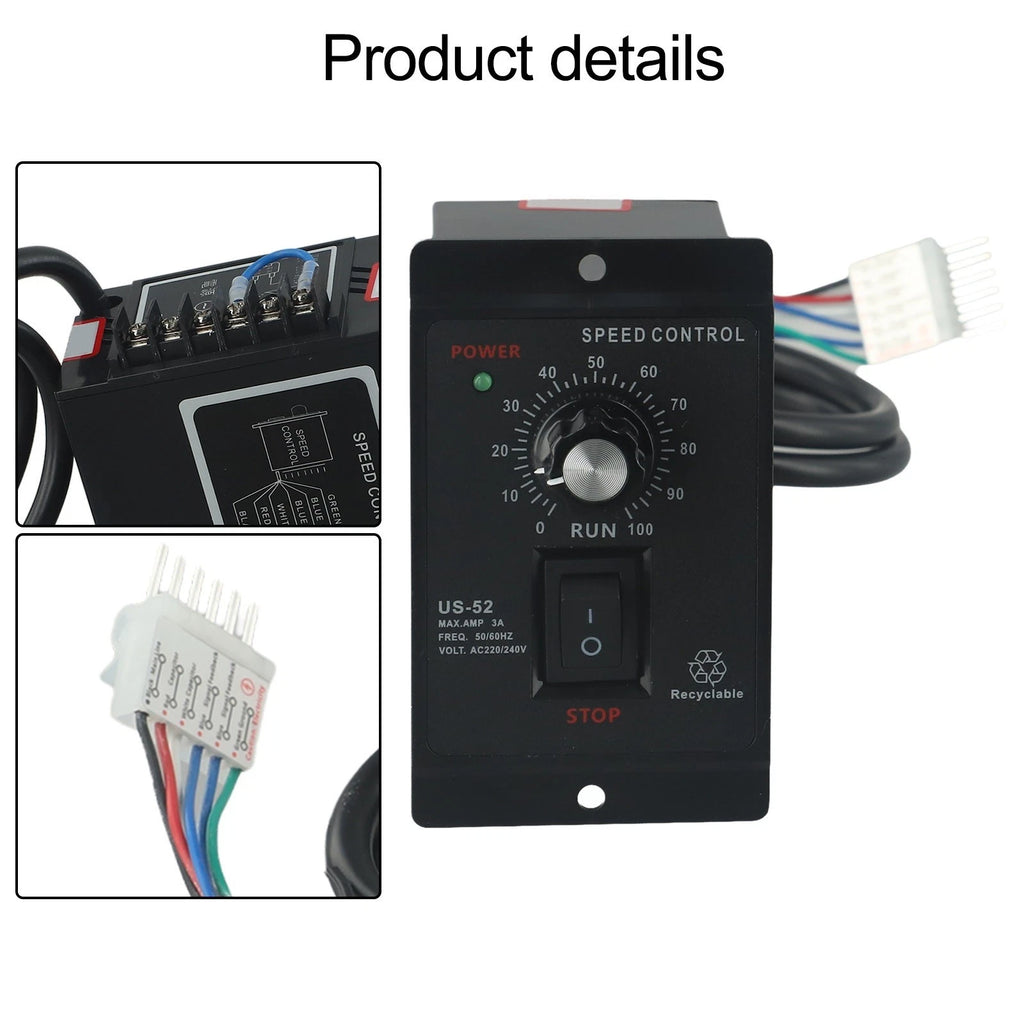 200W Motor Speed Controller for AC 220V (Forward Reverse)