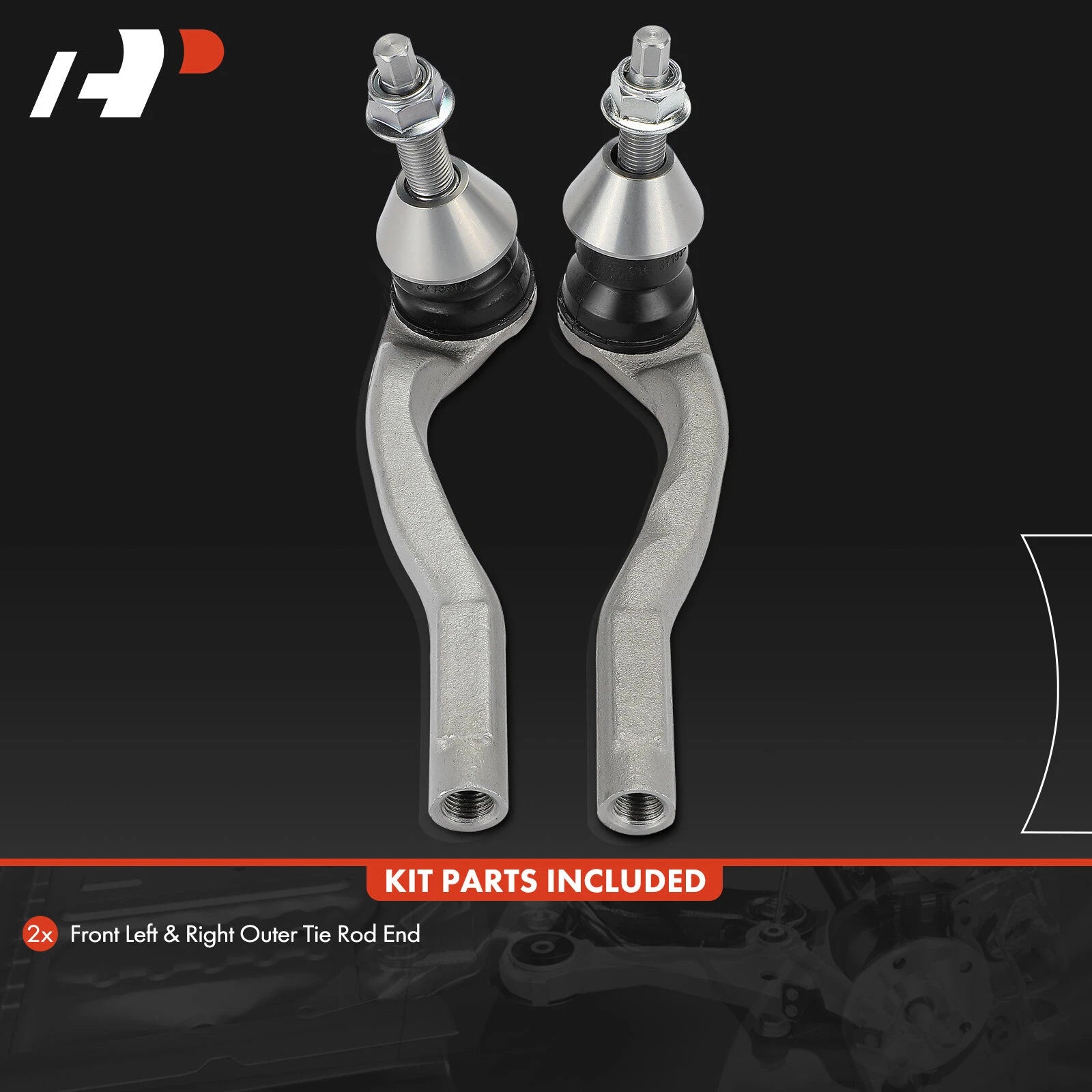2X Front Outer Tie Rod Ends for Benz C300 C400 C43 AMG E300 (2015-2021)