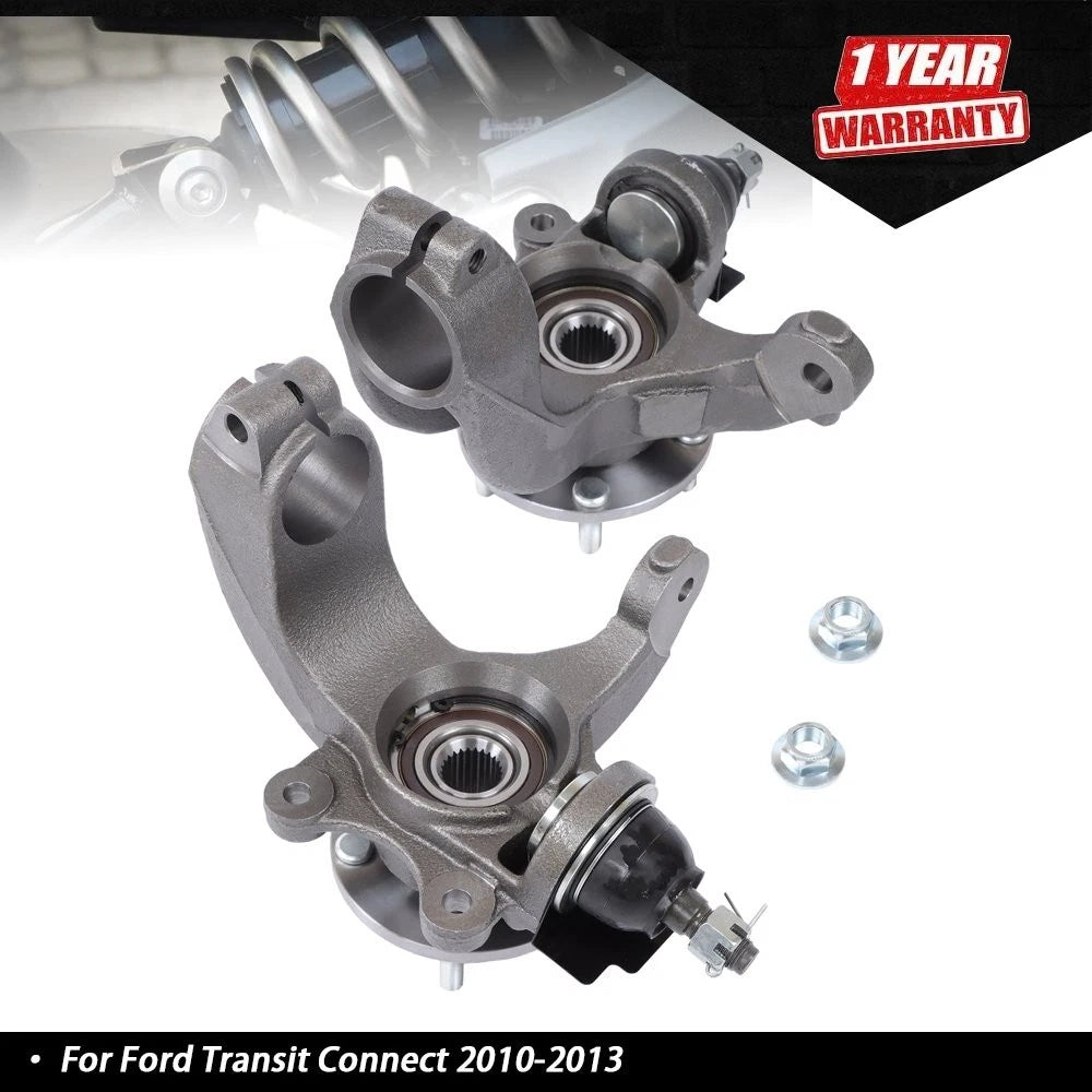 Set of 2 Front Steering Knuckles for Ford Transit Connect (2010–2013)