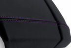 Leather Console Lid Armrest Cover for Toyota 4Runner (2003–2009) Purple Stitch