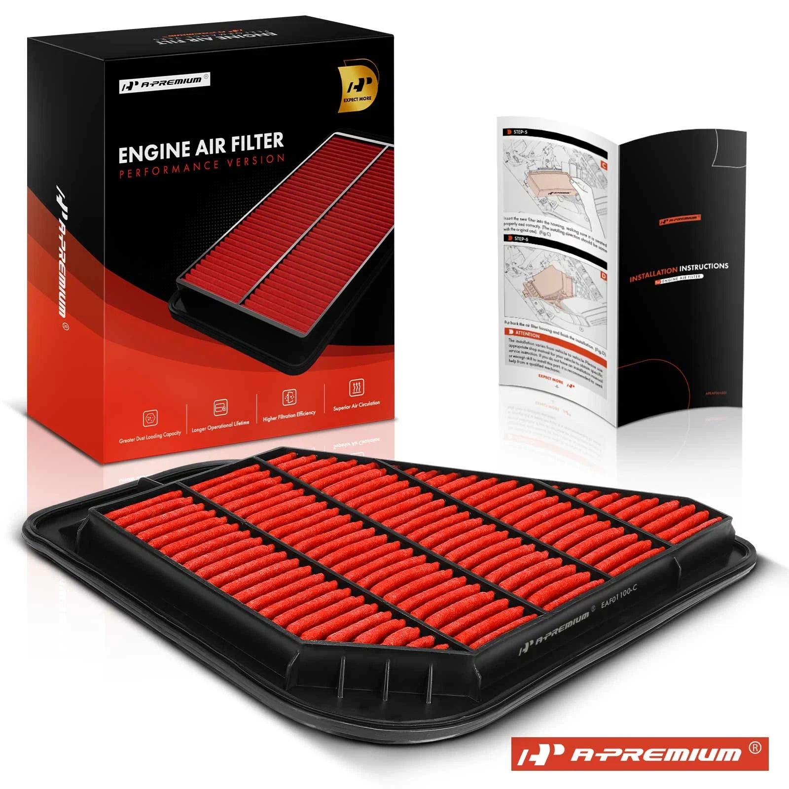 High Performance Engine Air Filter for Chevy Traverse GMC Acadia (2009–2023)