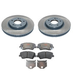 DuraGo Front Rotors & TRW Pro Ceramic Brake Pads Kit for Kia Forte5 (2010–2013)