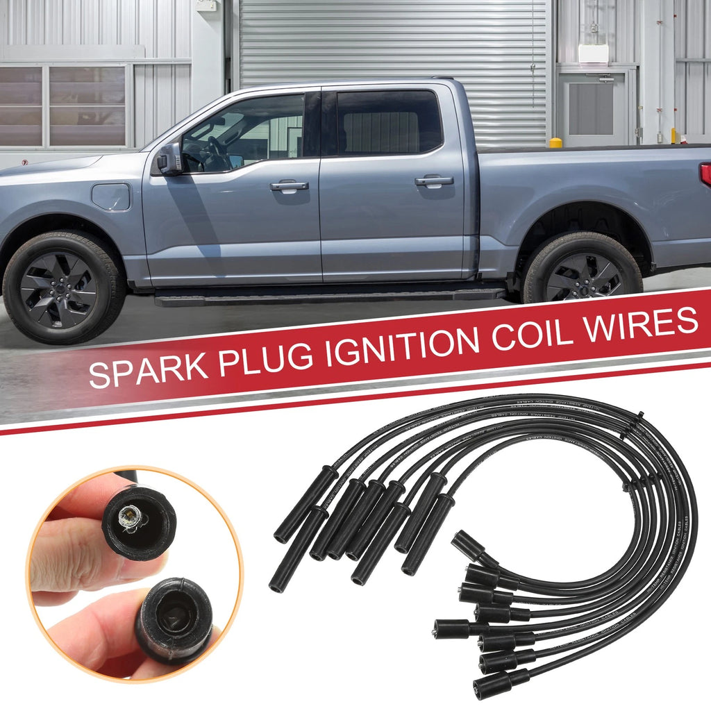 8 Pcs Spark Plug Wire Ignition Coil Cable for Ford F-150 F-250 F-350 (1997–2021)
