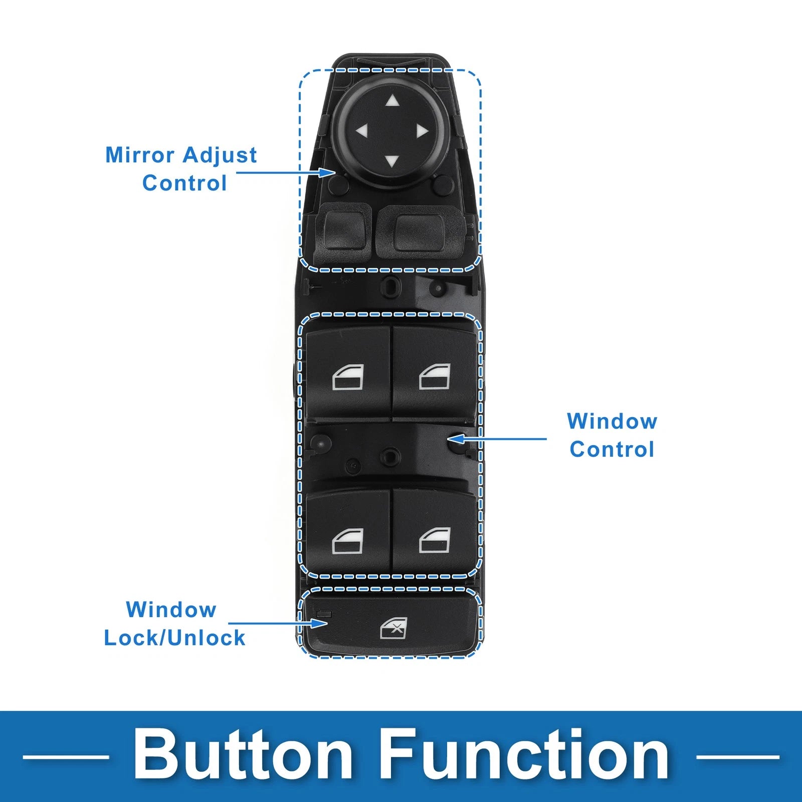 Power Window Switch for BMW 528i 530i 540i (No. 61319238239)