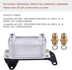 Transmission Oil Cooler for Dodge Ram 2500 3500 (2003–2009) 5.9L Diesel