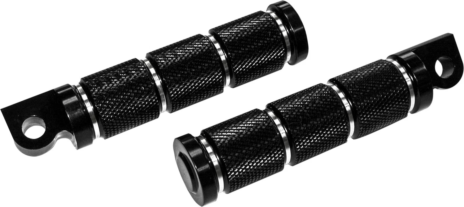 Harddrive Rider Footpegs Retro Black for Harley V-Twin (1986–2017)