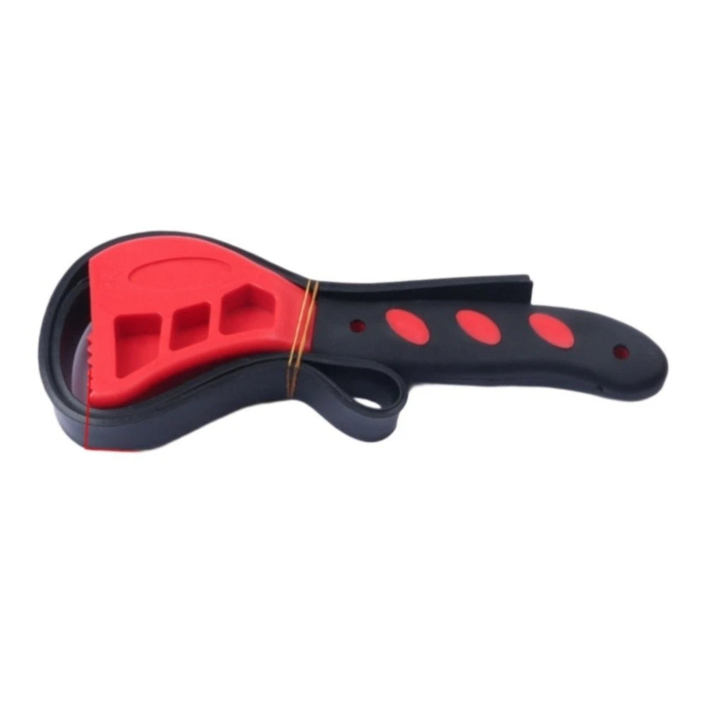 Adjustable Rubber Belt Wrench Multi Tool for Automotive Repair (6-8 Inch)
