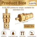 4 x Brass Tire Deflators Kit for Car SUV 6-30 PSI Air Valve Core