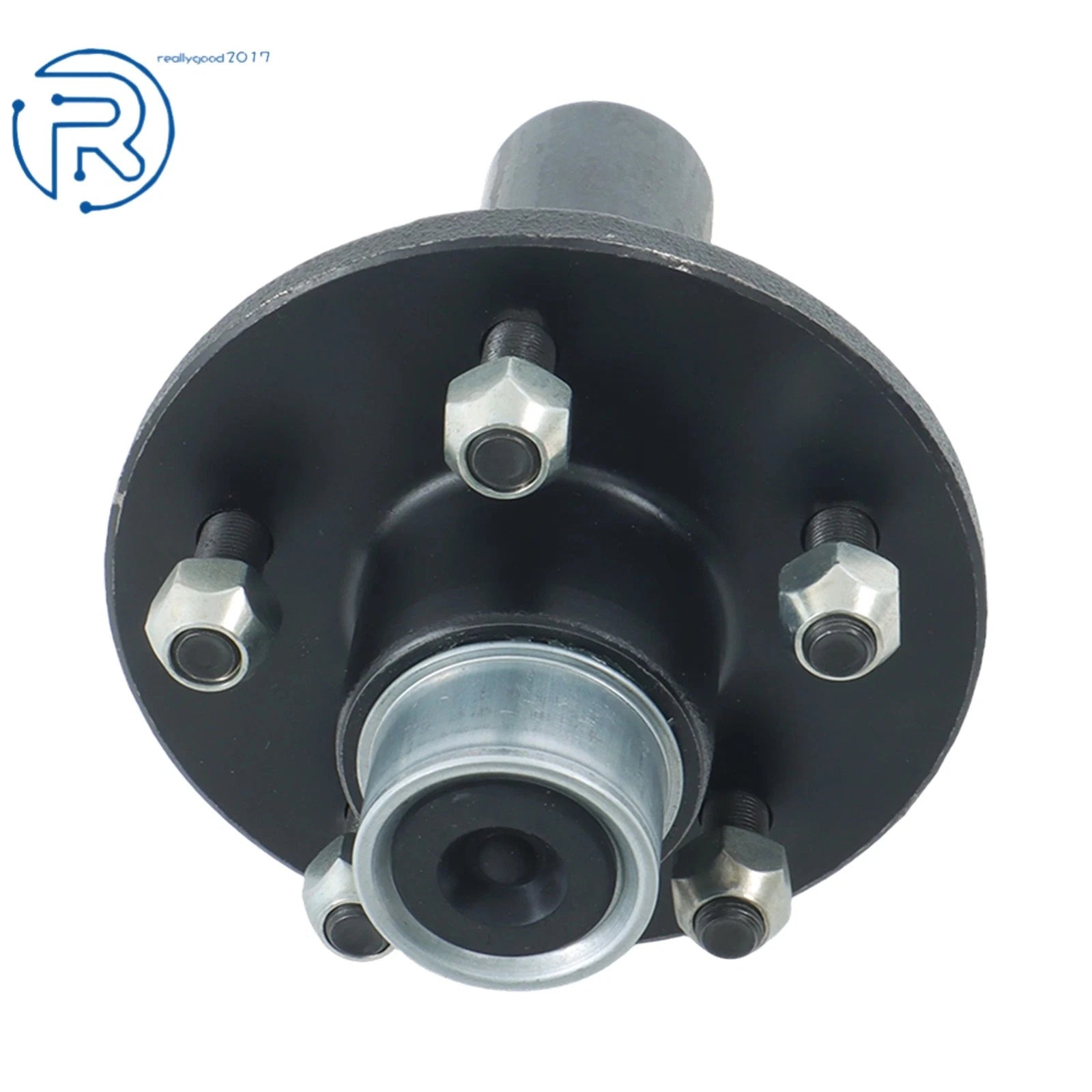 Set of 2 Pre-Greased Trailer Idler Hub Spindle Kit for 3500lbs #84 Axle