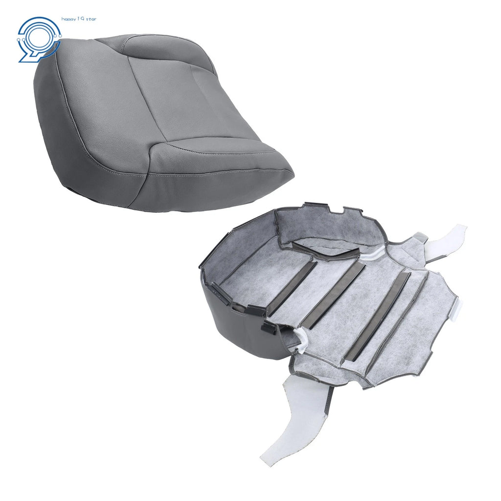 Driver Bottom Top Seat Cover for Chevy Silverado Suburban Tahoe (2014–2019) Gray