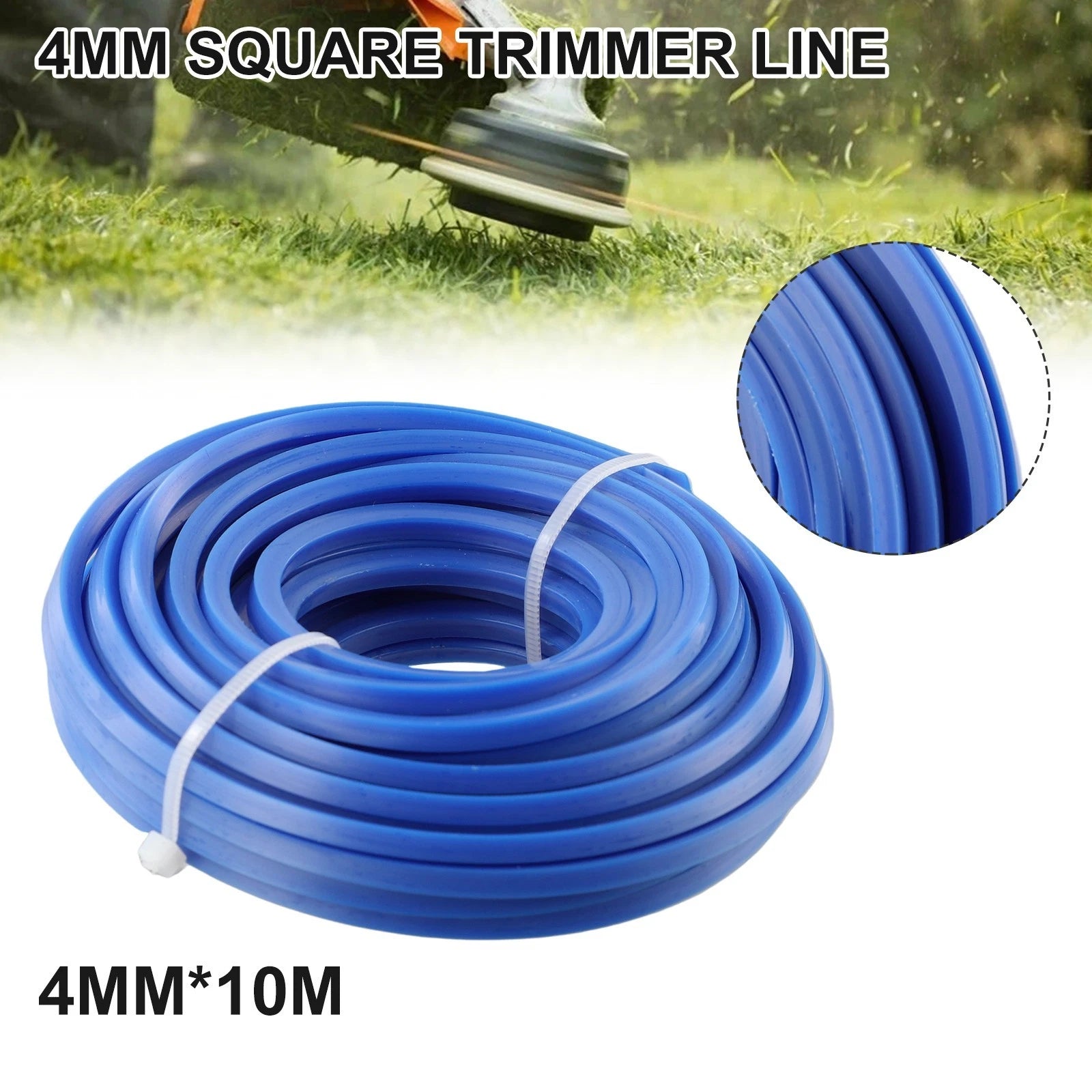 Trimmer Line for Square Trimmer 4mm X10m (Compatible with )